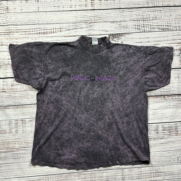 Public image vintage single stitch purple acid short sleeve t-shirt size large - Picture 1 of 7